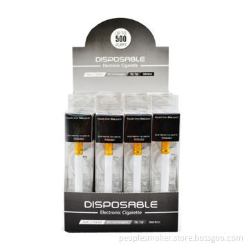 Disposable e cigarette with PVC box package